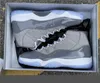 Skor 11 Cool Grey Mens Basketball Real Carbon Fiber 11s Medium White-Cool Män Sport Sneakers Airs Running Trainers CT8012-005