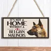 Dog Plaques Wooden Animal Printed Hanging Sign For Dogs Home Decors Door Wall Decor Garden Yard Wood Christmas Decoration 16Styles