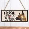 Dog Plaques Wooden Animal Printed Hanging Sign For Dogs Home Decors Door Wall Decor Garden Yard Wood Christmas Decoration 16Styles