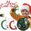 Dekoracje świąteczne Snowman Santa Claus Angel Drzewo Ozdoby Wiszące Wisiorki Iron Crafts Rok Xmas Decor Strona główna Dekoracja