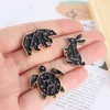 Européenne Punk Animal Série Collier Broches Lapin Tortue De Mer Renard Cerf Pins Femmes Bande Dessinée Alliage Émail Vêtements Badge Bijoux Acces283i