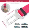 Laisses de ceinture de sécurité pour chien 10 couleurs Ceinture de sécurité réglable pour voiture pour animaux de compagnie Tampon élastique élastique Ceintures de sécurité en nylon réfléchissantes robustes Se connectent au harnais pour chien lors des voyages en véhicule