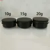 10g 20g 30g 50g 60g 80g 100g 150g 200g Matte Black Aluminum Jar Cosmetic Lotion Bottle Empty Tin Cream Packaging Containergood qty