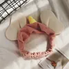 Coreano semplice e carino elefante orecchio tessuto peluche fascia copricapo moda dolce ragazza bambini lavare accessori per capelli viso