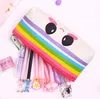 student cute pencil case zipper pencil bag kids student school stationery storage bag lovely pen pencil box bags pouch student writing pouch