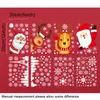 4 stks / partij Kerstmis PVC Statische Elektriciteit Sticker Schilderen Home Venster Santa Elanden Sneeuwvlok Glas Muurstickers Decals Nieuwjaar Party Dress Up Decoratie JY0802