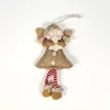 Pendentif goutte ornements ange poupée décorations avec longues jambes arbre de noël vacances décoration noël pour la maison Navidad gyq