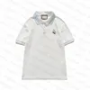 Printemps Tee Designer Shirt Chemises High Street Broderie Jarretière Serpents Petite Abeille Impression Vêtements Hommes