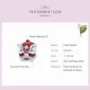 WOSTU Perles de Danse du Lion Rouge 100% 925 Sterling Silver Zircon Charm Fit Original Bracelet Pendentif Argent 925 Fabrication de Bijoux CTC086 Q0531