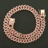 Who 1630Inch Micro Paved 12mm S Link Miami Cuban Chain Necklaces Hiphop Men Rhinestones Fashion Jewelry Drop 2406572