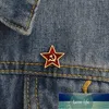Sexemara Retro ussr símbolo esmalte pino vermelho estrela foice martelo frio guerra soviética cccp broche ícone de presente emblema lapela pino para tampão de casaco