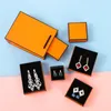 Oranje geschenkdozen Display Retail-verpakking voor mode-sieraden Ketting Armband Oorbel Sleutelhanger Hanger Ringaccessoires