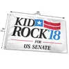 Kid Rock 18 pour nous Drapeaux du Sénat 3x5ft 100D Polyester Expédition rapide Couleur vive extérieure de haute qualité avec deux œillets en laiton