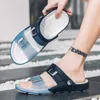 Slippers zomer heren klompen tuin sneldy droge schoenen ademend man sandalen plus size mannelijke strand flip-flops