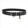 Heart Ring Buckle Jeans Belts Women PU Leather Belt Double Ring Black Waist Belts Ladies Pants Party Dress Belts for Lady Girl G1026