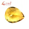 Pear shape yellow color natural cut beautiful natural citrine crystal gemstone H1015