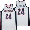 Jalen Suggs College Basketball Trikot 2 Drew Timme 24 Corey Kispert Gonzaga Herren Allgenähte weiße Größe S-XXXL Top Qualität