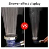 Ионная головка для душа 3 режима Функция спрей отфильтрованная ручной душ анион энергии энергии очищает водный душ удалить хлор H1209
