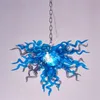 Samtida lampor ljuskrona 100% handblåst konstnärligt glas kristall ljuskronor sovrum vardagsrum dekoration-w