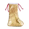 Süblimasyon Noel Çorapları Pullu Noel Çorap Hediye Çantası Dekorasyon Noel Ağacı Kolye Süs Glittery Çorap Süslemeleri Ev Dekorasyonu