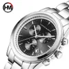 Reloj para hombre Top Brand Fecha de lujo Calendario Pantalla Reloj de pulsera negro completo Cuarzo Deporte Negocios Reloj para hombres Relogio masculino 210527