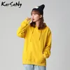 Women's Hoodie Sweatshirt Women Autumn Yellow Sweatshirt Plus Size Hoodies Women Oversize Hoodies Sweatshirts Long Sleeve 201203