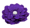 Wholesale 50pcs/lot Fashion Fabric Gerbera Peony Flowers Without Clips Hair Garment Accessories 13color TH91 X0722