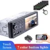 Autoradio 1 Din Touch Screen da 4" Doppia USB AUX FM MP5 Lettore multimediale video Autoradio Microfono Telecomando audio