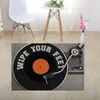 카펫 참신 기록 플레이어 환영 문 매트 레트로 빈티지 DJ Turntable Doormat 러그 카펫 바닥 항목 음악 애호가 가정 장식