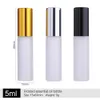 100Pcs/Lot 5ml Frosted Glass Essential oil roll-on bottle Perfume mini Refillable Perfume Bottle Small sample