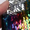 Cute Shine Children Turban Girls Cotton Headband Elastic Hairbands Kids Double-sided flip color sequins Head Wraps Hair Accessories 0460