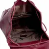 Hohe Qualität Leder Rucksack Frau Ankunft Mode Weibliche Rucksack String Taschen Große Kapazität Schultasche Mochila Feminina 210929