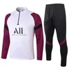 21/22 Tracksuit Men Football Training Suit 2023 Mbappe Kean Sergio Ramos Marquinhos Verratti Kimpembe Long Sleeveenfants Kids Chandal Kits sportkläder