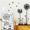 Wall Stickers Black Dandelion Living Room Bedroom Sofa Home Decor TV Background