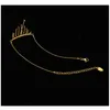 Amaiyllis 18K Gold Kralen Koude Wind Tassel Multilayer Bead Chain Wild Anklet Accessoires voor Vrouwelijke Zomer Sieraden