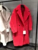 100% Alpaca Real Fur Coat Women Winter Suit Collar Long Nature Teddy Bear Fur Coats Overcoat Kvinna Äkta Furs Jacka CJ191213
