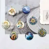 Retro-Stil 50 teile/los Engel Elf Konstellation Muster Druck Runden Form Legierung schwimmende Medaillon Charms DIY Schmuck Zubehör