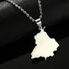 Stainless Steel India Punjab State Map Pendant Neckalces Jewelry