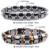 Bangle Nature Yellow Tiger Eye Hematite Beads Armband Therapy Health Care Magnet Men's Jewelry Charm Bangles Gifts For Man2296