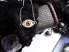 Vintage Bronze Turkish l Evil Devil Eyes Collana con pendente Punk BFF Statement Steampunk Choker per le donne Regalo di gioielli gotici da strega