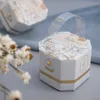 Present Wrap 10/PCS Box Christmas Wedding Birthday Baby Shower Party Candy Biscuits Packaging Utsökt papperspåse handväska