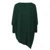 Jocoo Jolee Women Causal Long Sleeve Cotton Blouse Spring Loose Irregular Shirt Female Solid Sweatshirt Female Tops Pullover 210308
