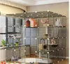 Katdragers, kratten Huizen Super Brede Platform Cage Villa Barrier-Free Spelen Grote Vrije Space Indoor House Luxury Gate