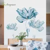 Creative Warm Wall Sticker Nordic Flower Självhäftande Klistermärken Sovrum Vardagsrum Dekoration Hus dekoration Väggdekoration 210705