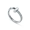 TIFF 100% argent 11T Type Couple zircon cubique Version étroite unisexe Simple Couple anneau marque de luxe bijoux Whole275y