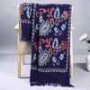 カスタムブランド刺繍女性冬の厚いパシュミナショールソフトカシミヤスカーフ