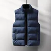 Homens colete masculino homens novo outono inverno quente casacos sem mangas macho casual casual de algodão waistcoat veste homme casaco roupas