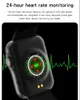 Kvinnor Smart Watch Full Touch HD-skärm Smart Watch Sport Tracker Calling SmartWatch Hjärtfrekvens EKG med musikuppspelning