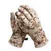 Paintball Airsoft Tiro Caza Táctico Camuflaje Softshell Guantes Camo Deportes al aire libre Motocicleta Ciclismo Guantes Dedo completo NO08-001