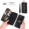 Pola voor iPhone 13 12 Mini 11 Pro 7 8 Plus XS Max XR Telefoon Case Fashion Multifunction Zipper Business Leather Magnetic Wallet SPLI6511082